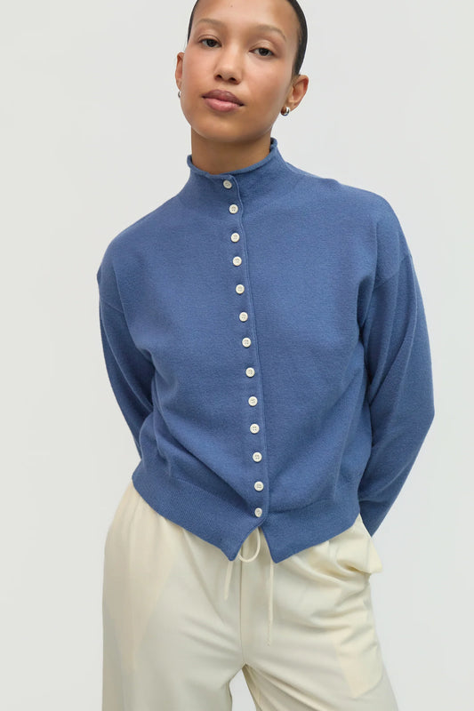 The Brooks Cardigan | Ocean Blue