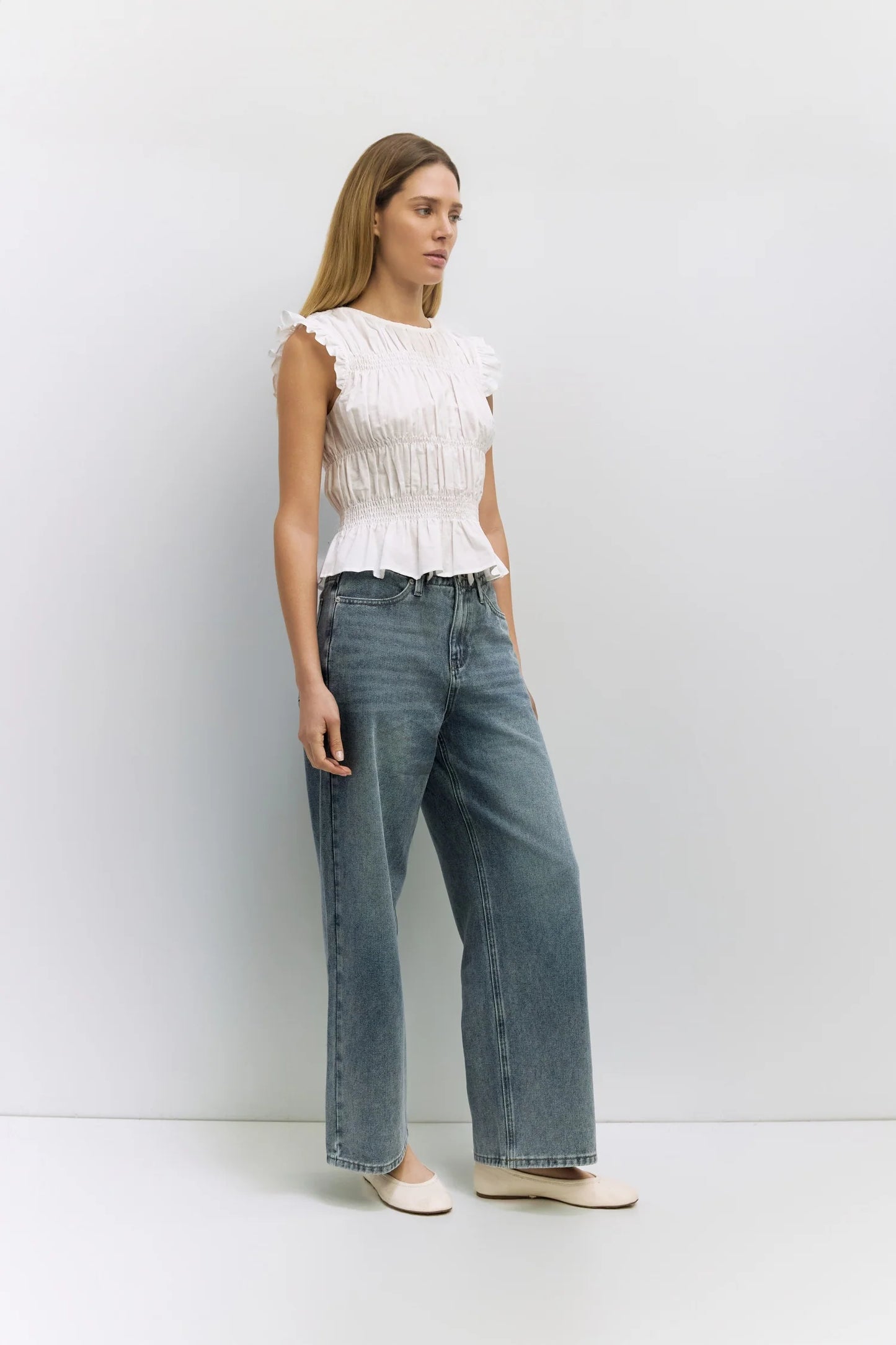 The Eugenie Top | White