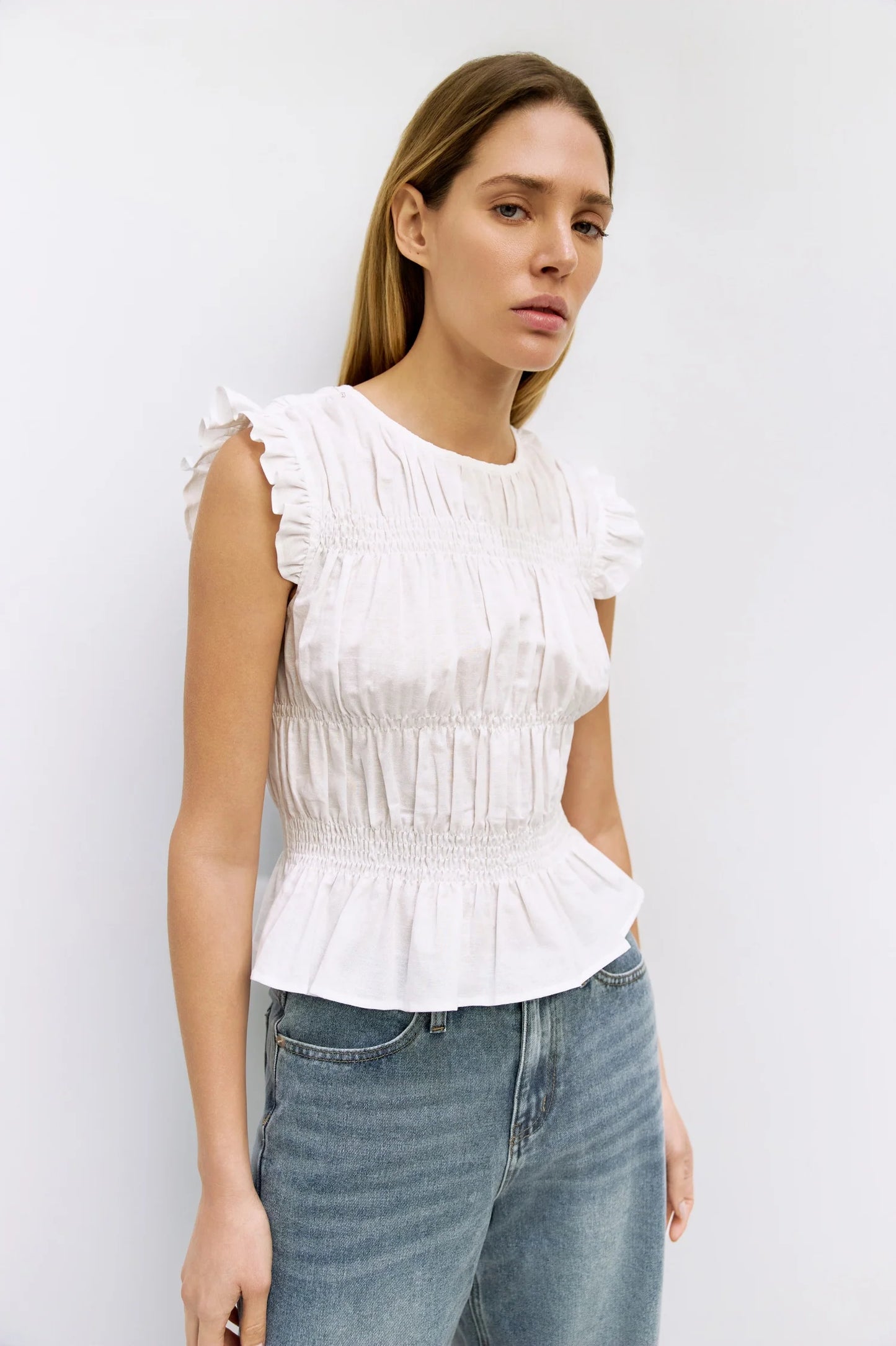 The Eugenie Top | White