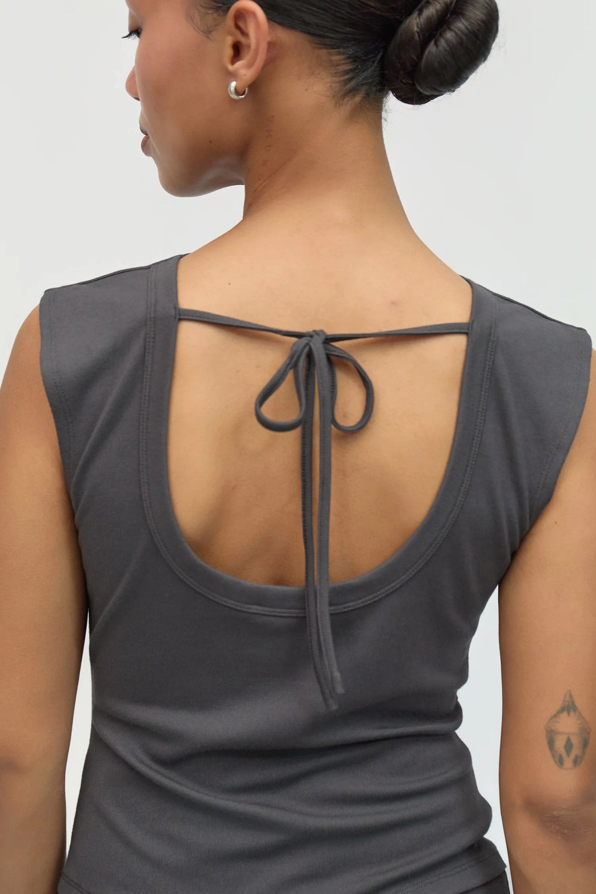 The Janey Top | Charcoal