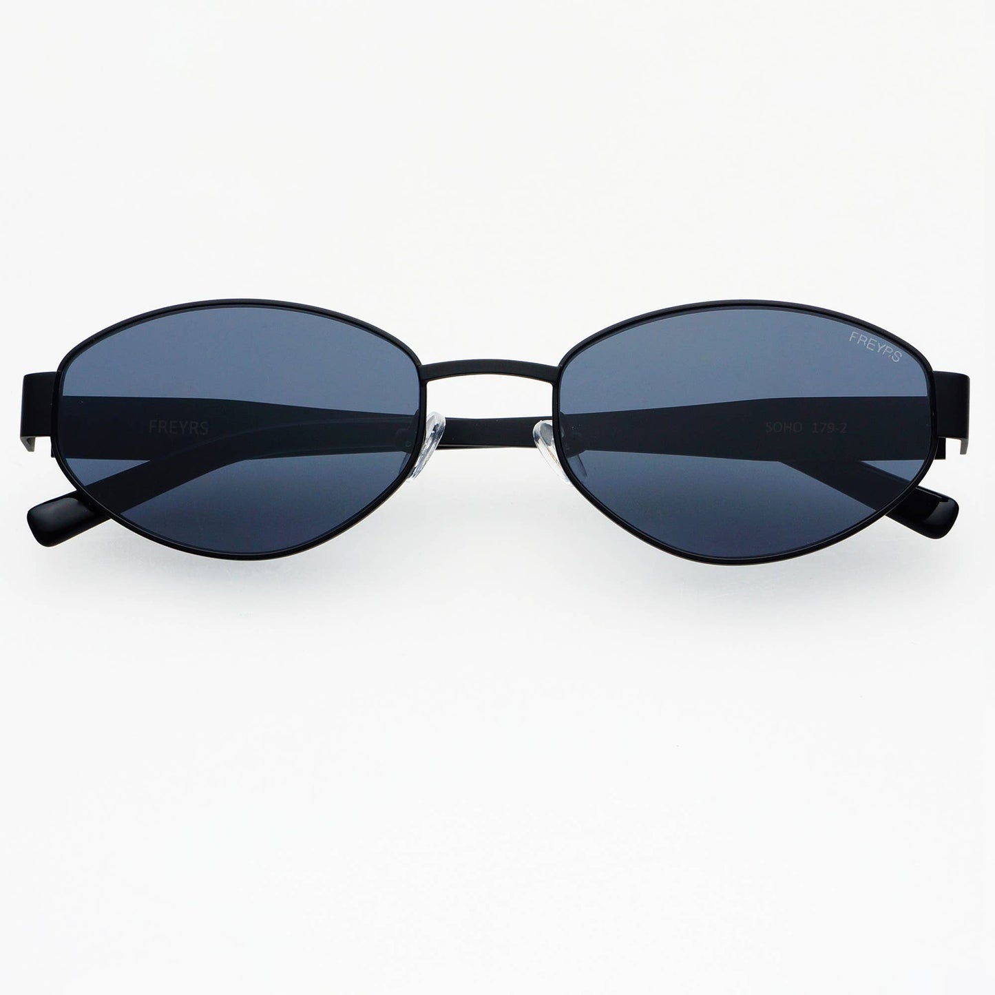 Soho Womens Oval Sunglasses| Black