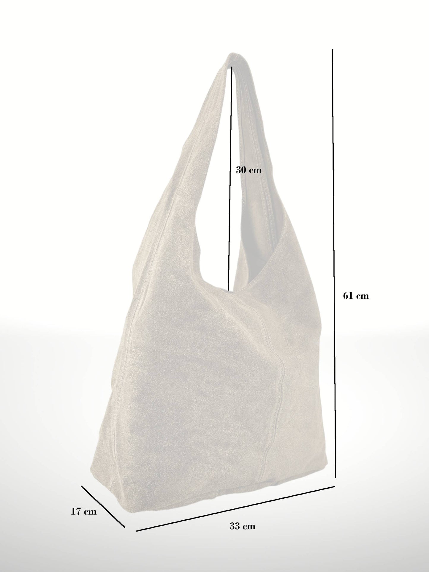 Suede Leather Bag Silvia