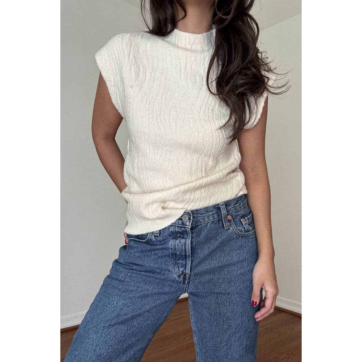 Jacquard Knit Top