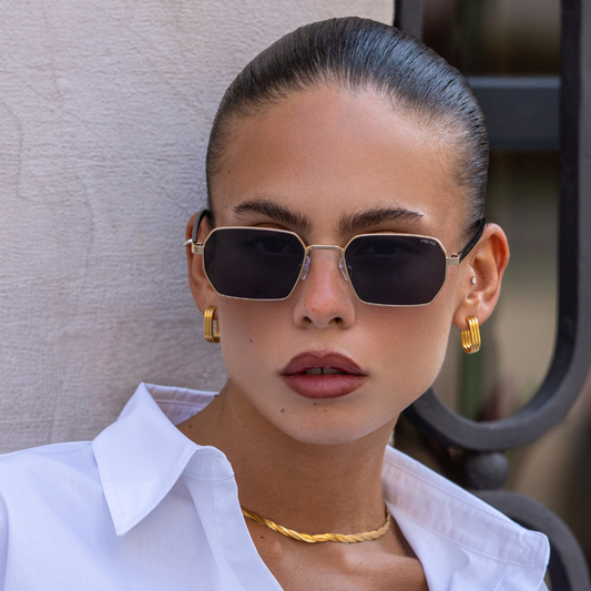 Superior Unisex Sunglasses | Gold - Gray