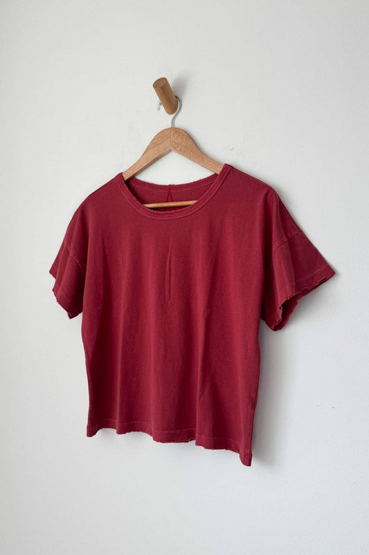 Vintage Fille Tee | Crayon Red