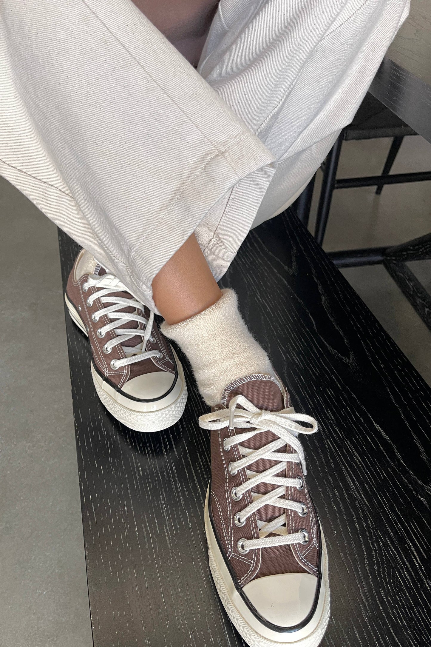 Cloud Socks: Ecru