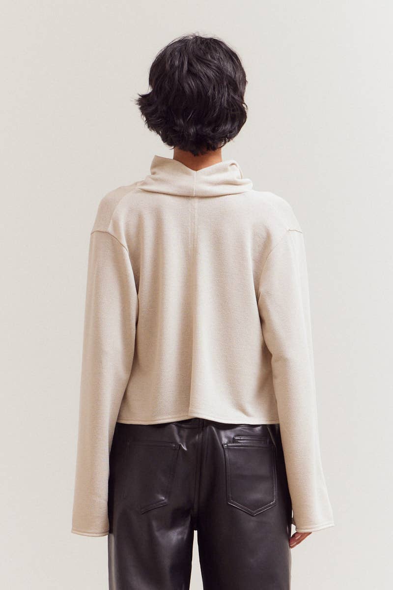 Cowl Neck Loose Fit Top