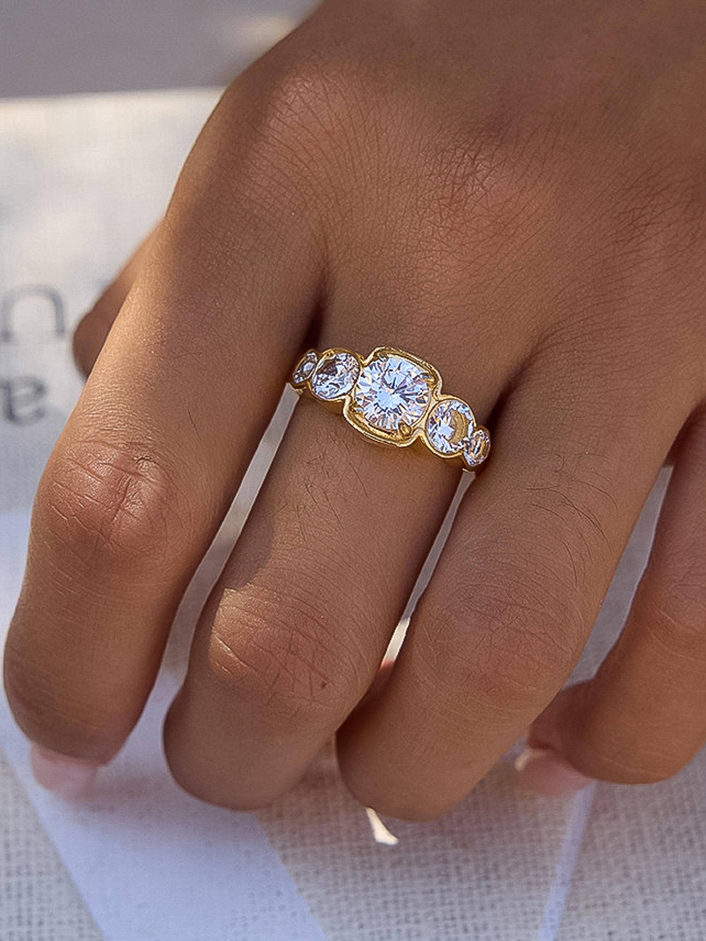 Irid CZ Statement Ring