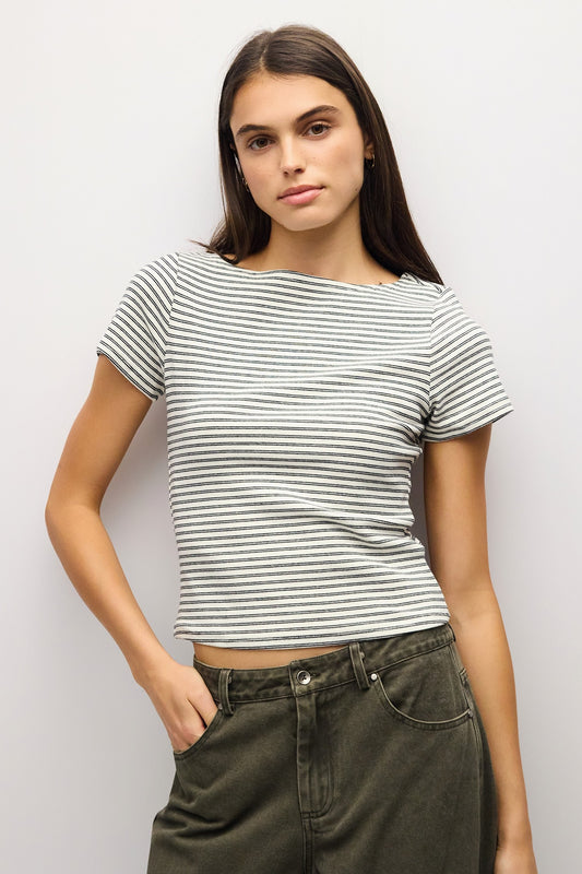 The Heidi Top | Black-White