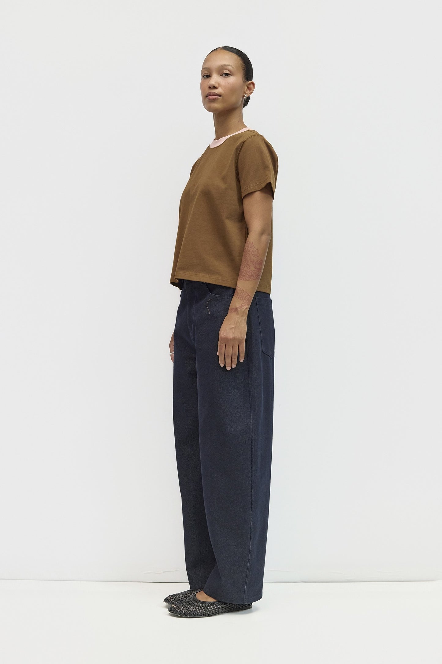 The Chloe Top | Brown-Pink